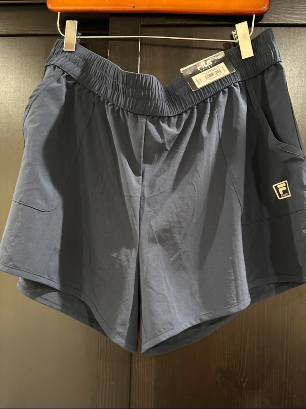 Fila Dark Blue Women's Athletic Shorts with Elastic Waist